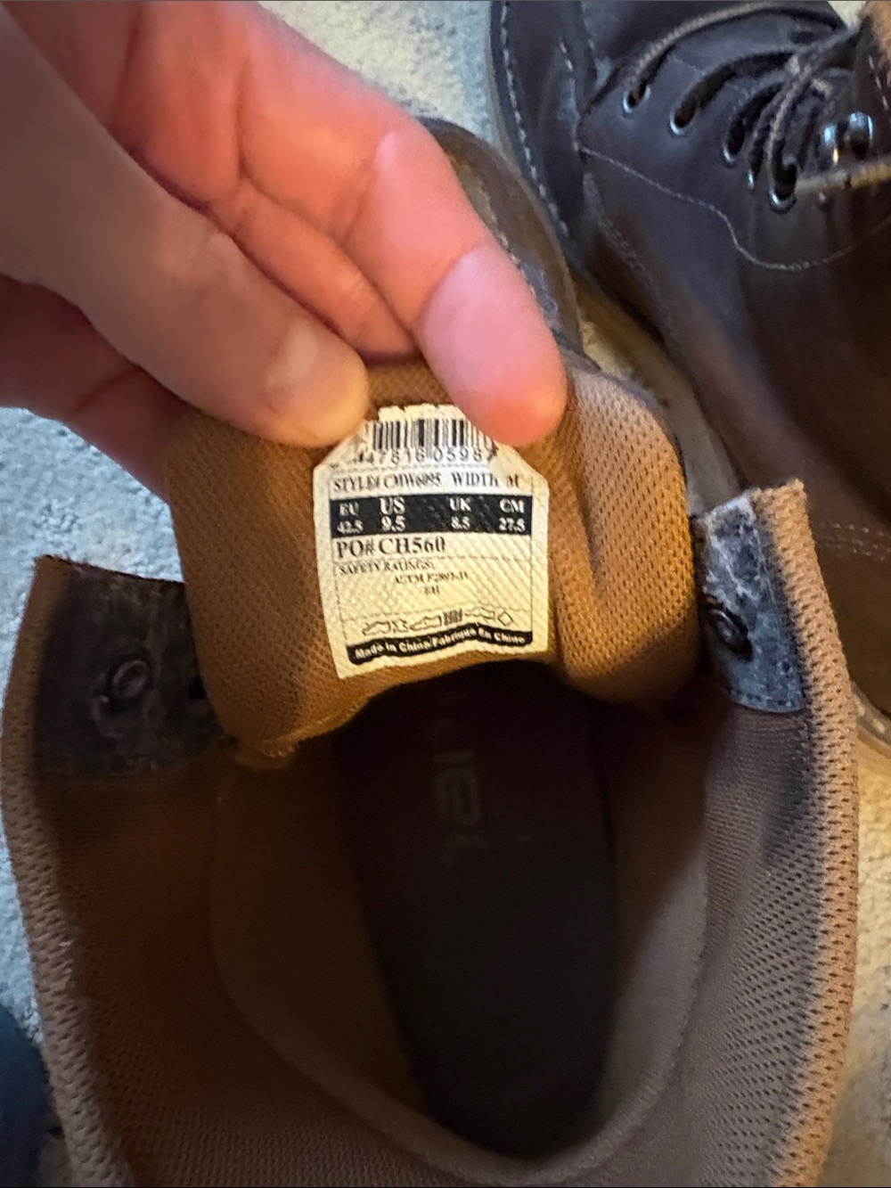 Carhartt Men's Dark Brown Lace-Up Work Boots. Waterproof 9.5 - Picture 2 of 11